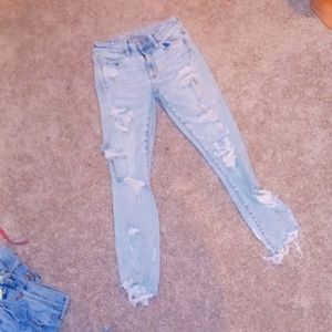 Distressed AE jeans